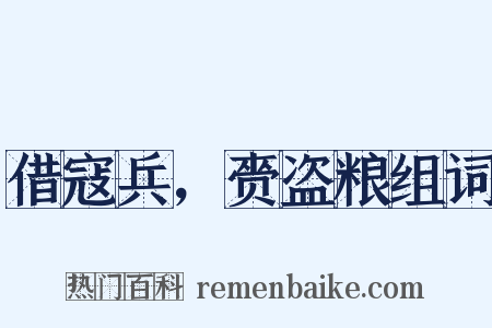 借寇兵，赍盗粮组词是什么意思的图片
